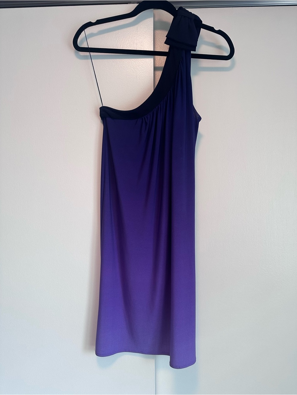 Morgan McFeeters One-Shoulder Purple Ombre Dress